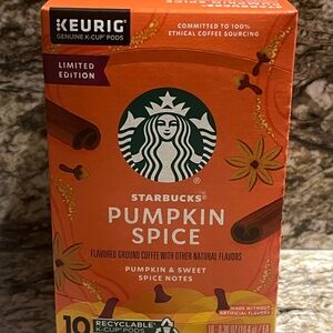 Starbucks Pumpkin Spice Flavored Coffee, Keurig K-Cup Pods 100% Arabica 10 Ct
